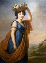 Elisabeth Louise Vigee Lebrun  - Bilder Gemälde - Princess Eudocia Ivanovna Galitzine nee Izmaillov