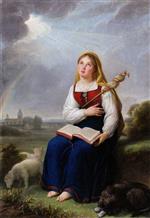 Elisabeth Louise Vigee Lebrun  - Bilder Gemälde - Saint Genevieve