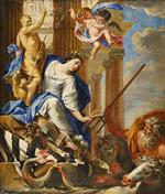 Simon Vouet - Bilder Gemälde - Ceres Vanquishing the Attributes of War