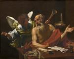 Simon Vouet - Bilder Gemälde - Saint Jerome and the Angel