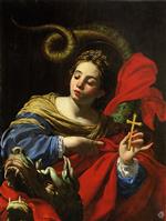 Simon Vouet - Bilder Gemälde - Saint Margaret