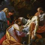 Simon Vouet  - Bilder Gemälde - The Entombment of Christ