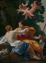 Simon Vouet  - Bilder Gemälde - Venus and Adonis
