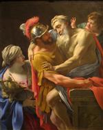 Simon Vouet  - Bilder Gemälde - Æneas and His Father Fleeing Troy