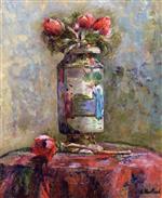 Edouard Vuillard - Bilder Gemälde - Anemones in a Chinese Vase