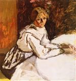 Edouard Vuillard - Bilder Gemälde - Annette Daydreaming
