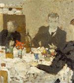 Edouard Vuillard - Bilder Gemälde - At Table