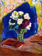 Edouard Vuillard  - Bilder Gemälde - Bouquet and Book