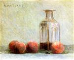 Edouard Vuillard  - Bilder Gemälde - Carafe of Wine and Four Peaches