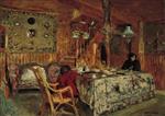 Edouard Vuillard  - Bilder Gemälde - Denise Natanson and Marcelle Aron at the Summer House