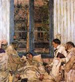 Edouard Vuillard  - Bilder Gemälde - Dr Vaquez and his Assistant Dt Parvu at the Hôpital de la Pieié