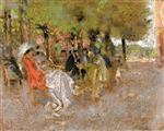 Edouard Vuillard  - Bilder Gemälde - Figures beneath the Trees