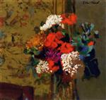 Edouard Vuillard  - Bilder Gemälde - Geraniums and Snow-Balls