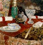 Edouard Vuillard  - Bilder Gemälde - Gravy Boat and Napkin Rings