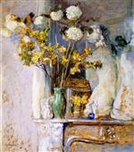 Edouard Vuillard  - Bilder Gemälde - Guilder Roses and the Venus de Milo