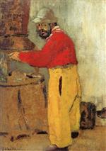 Edouard Vuillard  - Bilder Gemälde - Henri de Toulouse-Lautrec at Villeneuve sur Yonne