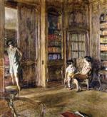 Edouard Vuillard  - Bilder Gemälde - In the Library
