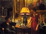 Edouard Vuillard  - Bilder Gemälde - In the Salon, Evening, Rue de Naples