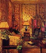 Edouard Vuillard  - Bilder Gemälde - Le Voiles de Gênes Boudoir