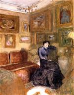 Edouard Vuillard  - Bilder Gemälde - Lucie Hessel in the Small Salon, rue de Rivoli