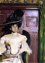 Edouard Vuillard  - Bilder Gemälde - Lucy Hessel in a Green Hat