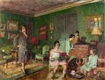 Edouard Vuillard  - Bilder Gemälde - Madame Andre Wormsner and her Children