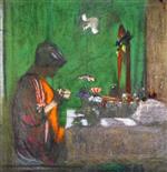 Edouard Vuillard  - Bilder Gemälde - Madame Hessel at Her Dressing Table