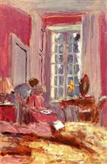 Edouard Vuillard  - Bilder Gemälde - Madame Hessel in Her Room at Clayes