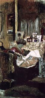 Edouard Vuillard  - Bilder Gemälde - Madame Hessel in Her Salon