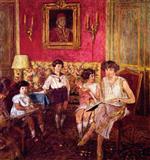 Edouard Vuillard  - Bilder Gemälde - Madame Jean Bloch and Her Children