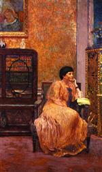 Edouard Vuillard  - Bilder Gemälde - Madame Marcel Kapferer at Home