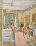 Edouard Vuillard  - Bilder Gemälde - Madame Vuillard's Room at La Closerie des Genêts