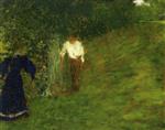 Edouard Vuillard  - Bilder Gemälde - Man and Woman beneath a Tree