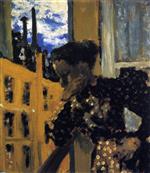 Edouard Vuillard  - Bilder Gemälde - Marie at the Balcony Railing