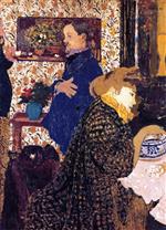 Edouard Vuillard  - Bilder Gemälde - Misia and Vallotton at Villeneuve