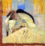 Edouard Vuillard  - Bilder Gemälde - Misia Seated in an Armchair, Affecting Nonchalance