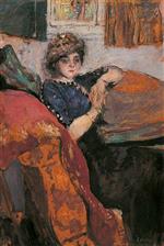 Edouard Vuillard  - Bilder Gemälde - Mlle. Nathanson in the Artist's Studio