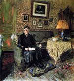 Edouard Vuillard  - Bilder Gemälde - Mme Adrien Bénard in Her Salon