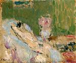Edouard Vuillard  - Bilder Gemälde - Nude Reclining on a Sofa