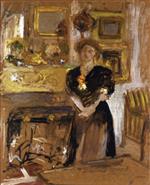 Edouard Vuillard  - Bilder Gemälde - Portrait of Madame Marie des Jardins-Fontaine