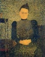 Edouard Vuillard  - Bilder Gemälde - Portrait of Mlle Vuillard, Sister of the Artist