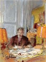 Edouard Vuillard  - Bilder Gemälde - Portrait of Philippe Berthelot