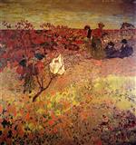 Edouard Vuillard  - Bilder Gemälde - Promenade in the Vineyard