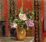 Edouard Vuillard  - Bilder Gemälde - Roses in a Pitcher