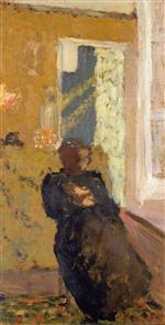 Bild:Seated Woman Dressed in Black