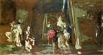 Edouard Vuillard  - Bilder Gemälde - Statuettes on the Mantlepiece