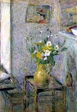 Edouard Vuillard  - Bilder Gemälde - Stoneware Vase and Flowers