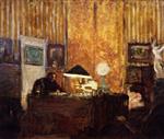 Edouard Vuillard  - Bilder Gemälde - Thadée Natanson at His Desk