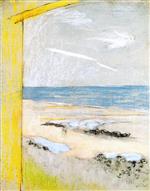 Edouard Vuillard  - Bilder Gemälde - The Beach, View from the Cabin