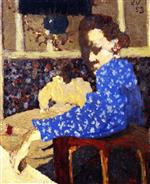 Edouard Vuillard  - Bilder Gemälde - The Blue Sleeve